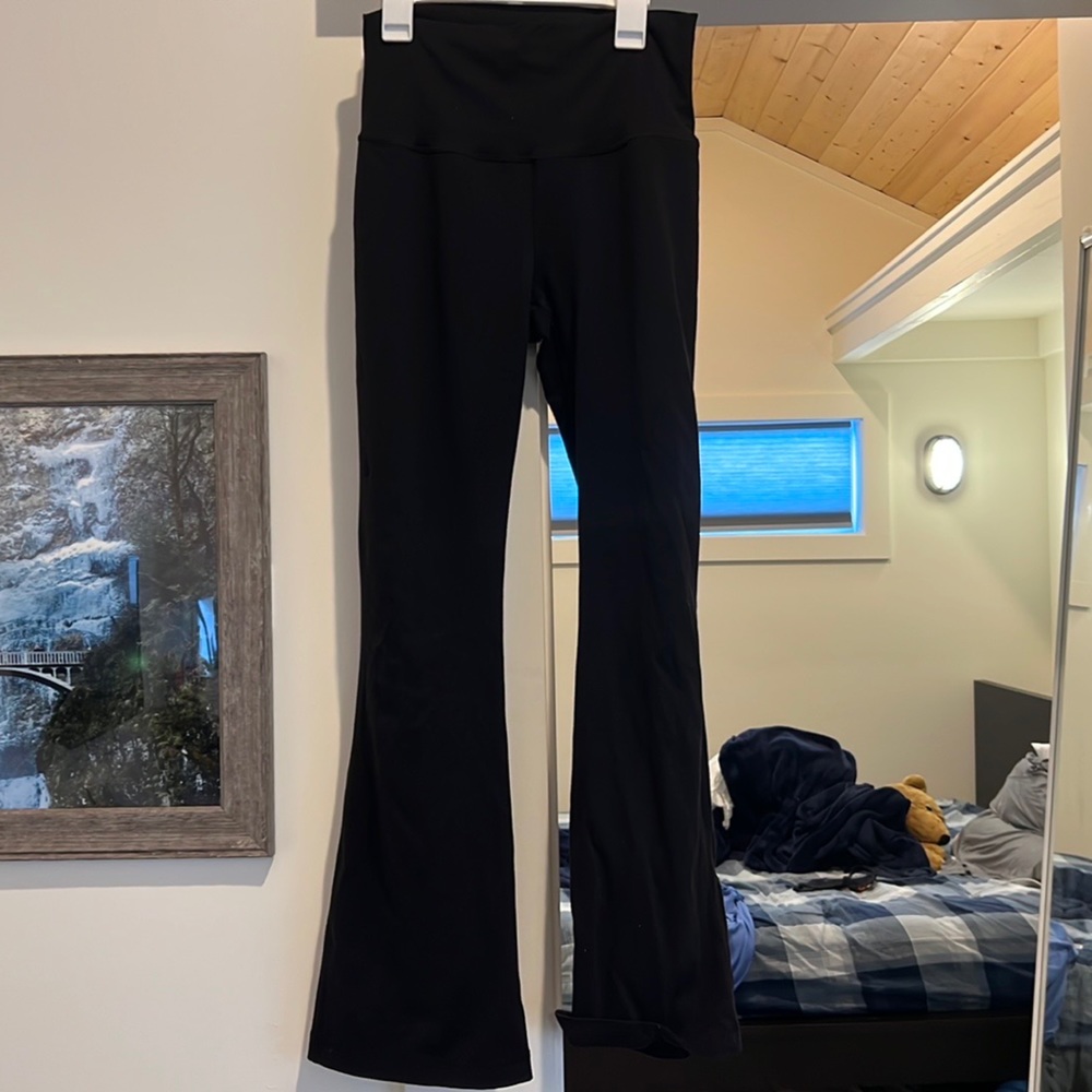 Black lululemon flared pants